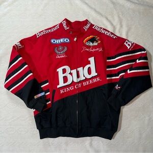 Chase Authentics Budweiser King of Beers Dale Earnhardt Jr NASCAR Jacket